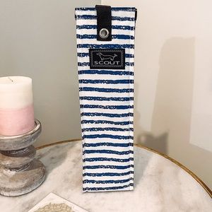 Scout Spirit Chillah Ship Shape Navy Blue & White Insulated Wine Tote Bag